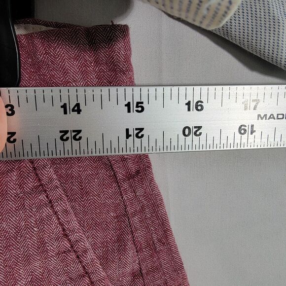 Bundle of 2 Gap White and Pink Linen Blend Ultimate Slim Chino Shorts Mens Small - Picture 7 of 7